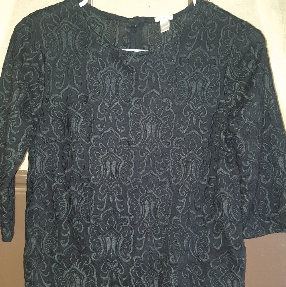 J. Crew black blouse